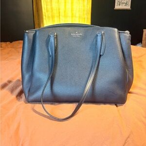Kate Spade Black Leather Tote Bag